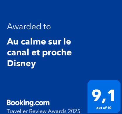 Au Calme Sur Le Canal Et Proche Disney Vaires-sur-Marne Exterior foto